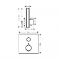 Термостат для душу Hansgrohe ShowerSelect S 15737600 - Фото 1